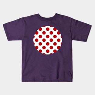 Lunares Rojos Fondo Blanco Estilo Flamenco Kids T-Shirt